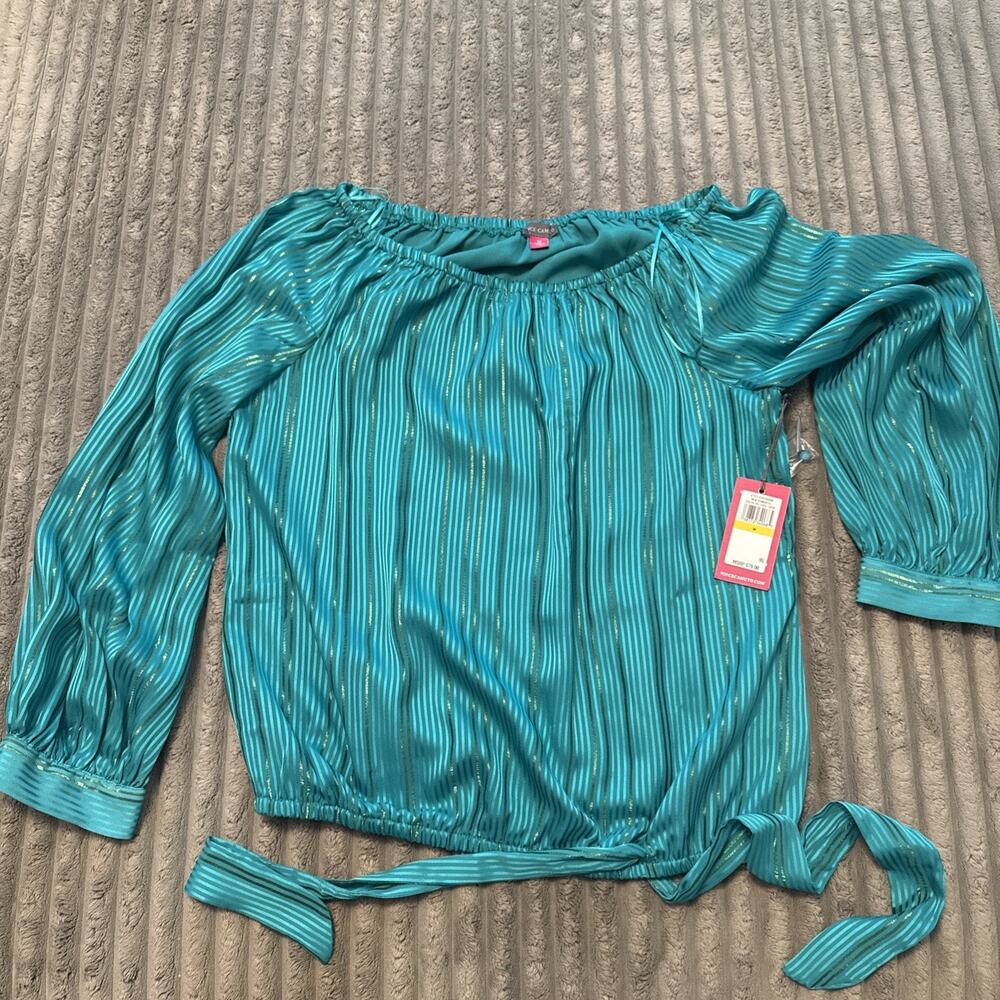 Vince Camuto Women’s Green Blouse Size Medium New